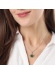 14K Gold Dove-Star of David Pendant Necklace with Eilat Stone