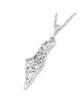 14K Gold Land of Israel Shema Yisrael Pendant Necklace - Unisex