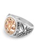 Woman of Valor: Gold and Silver Pomegranates Ring - Proverbs 31:10