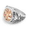 Woman of Valor: Gold and Silver Pomegranates Ring - Proverbs 31:10