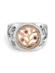 Woman of Valor: Gold and Silver Pomegranates Ring - Proverbs 31:10