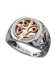 Woman of Valor: Gold and Silver Pomegranates Ring - Proverbs 31:10