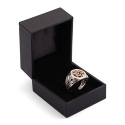 Woman of Valor: Gold and Silver Pomegranates Ring - Proverbs 31:10