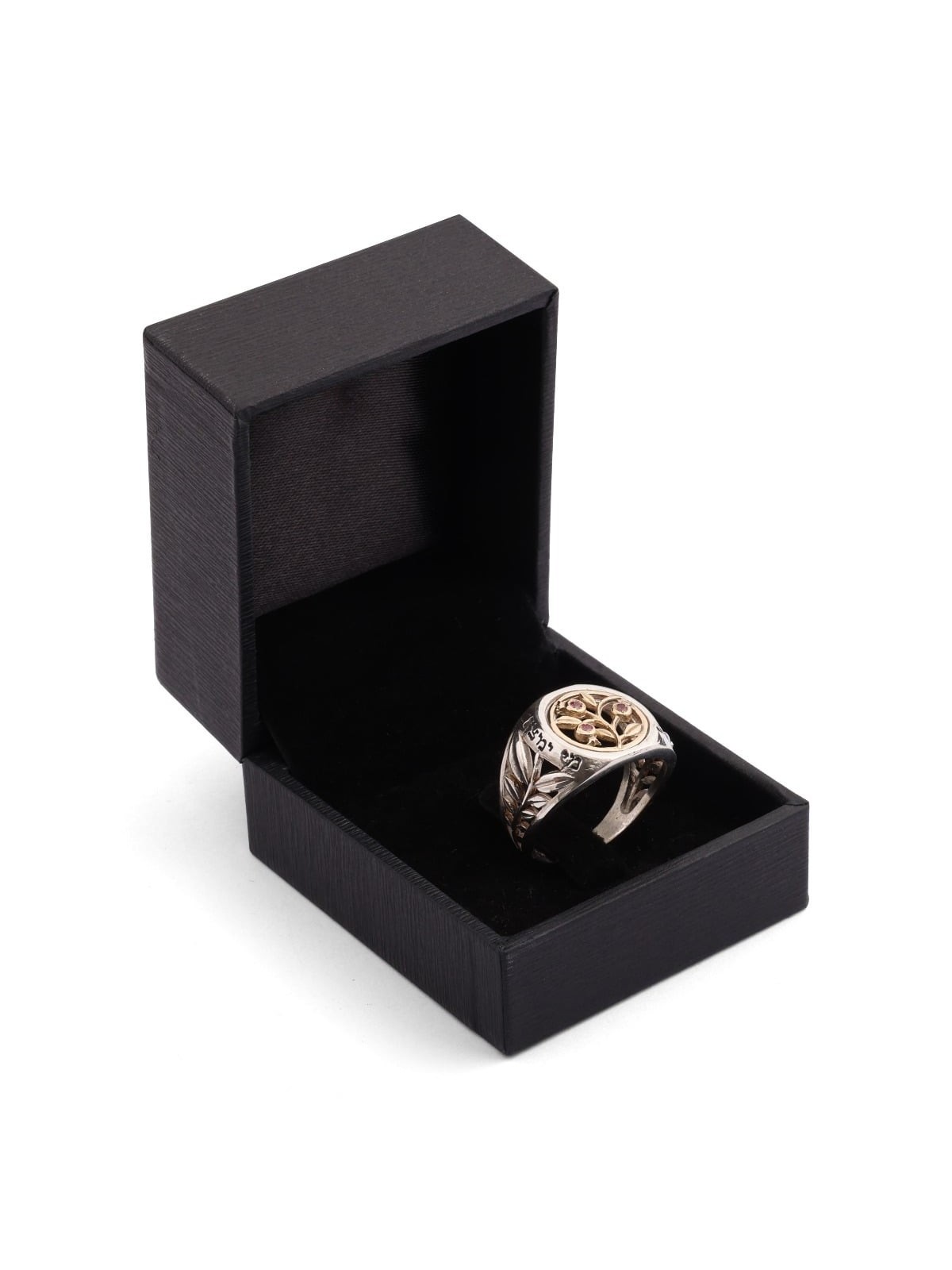 Woman of Valor: Gold and Silver Pomegranates Ring - Proverbs 31:10
