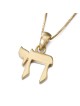 14K Gold Chai Pendant Necklace (Small)