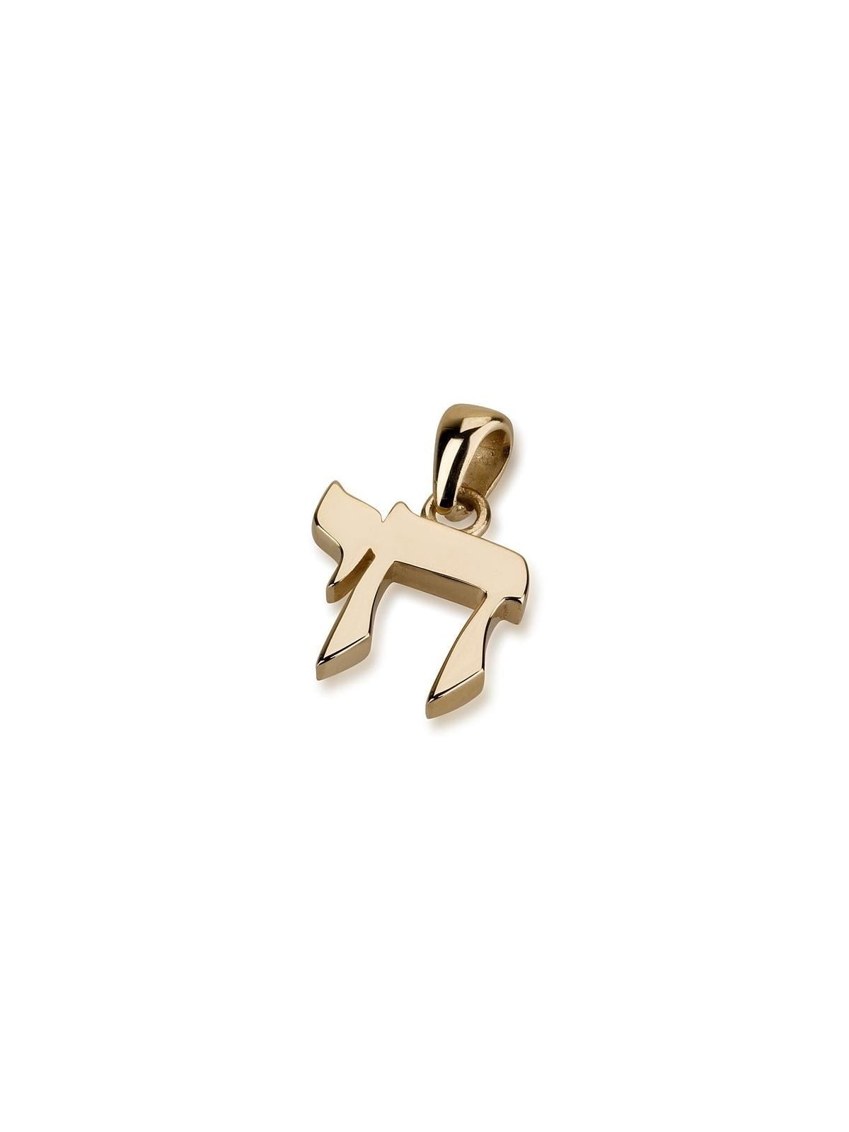 14K Gold Chai Pendant Necklace (Small)