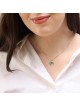 14K Yellow Gold Elegant Chai Pendant with Eilat Stone