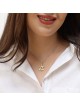 14K Gold Interconnecting Star of David Pendant Necklace - Yellow or Wh