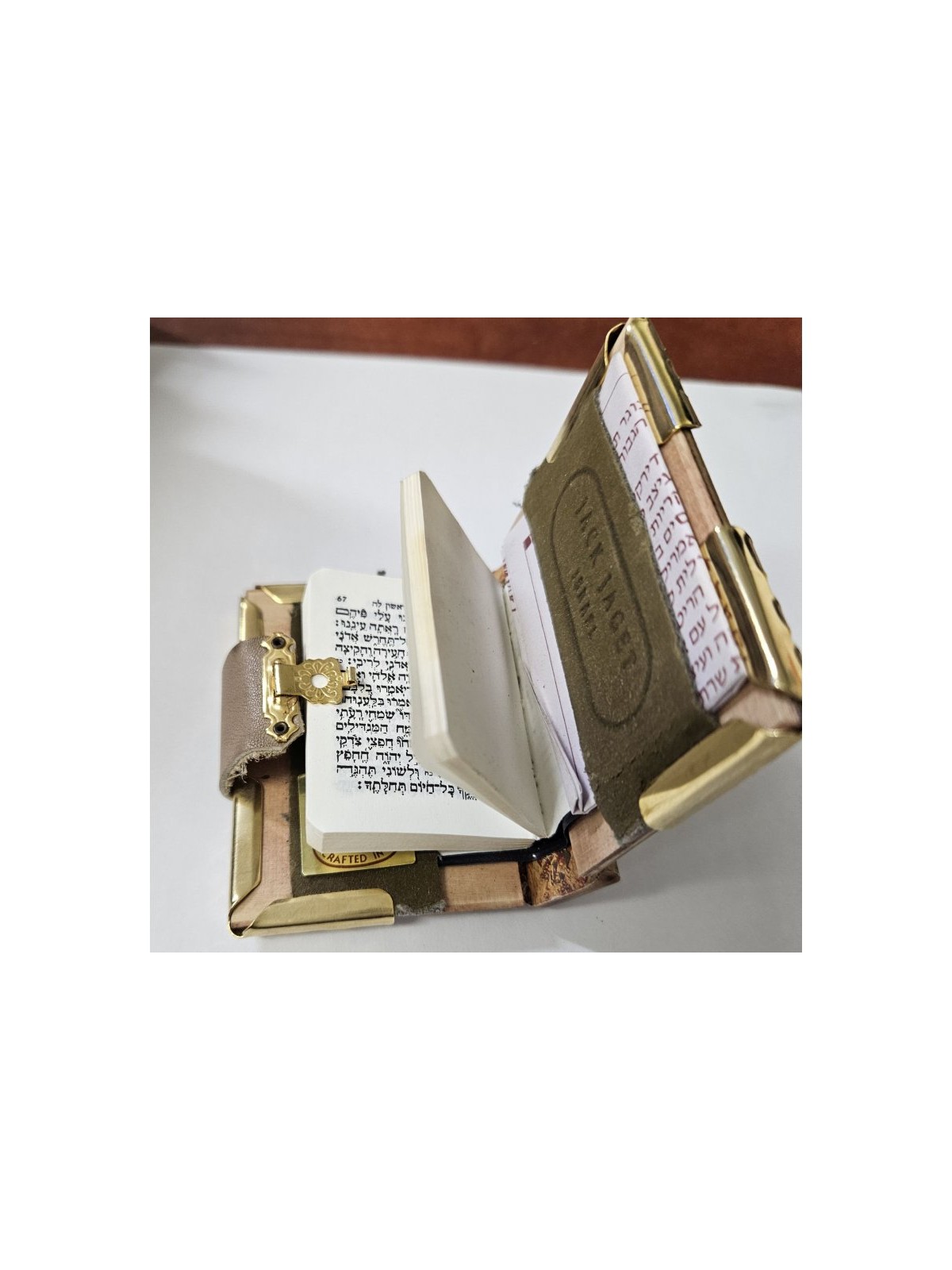 Jack Jaget Miniature Psalms in Hebrew Handcrafted Bin... | Prayerbooks