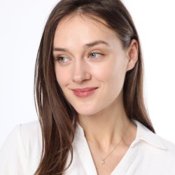 Diamond-Accented Minimalist 14K Gold Star of David Necklace for Women