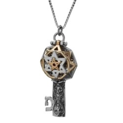 5 Metals Tikkun Chava Key Kabbalah Necklace (Eve's Tikkun)