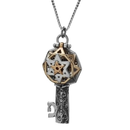 5 Metals Tikkun Chava Key Kabbalah Necklace (Eve's Tikkun)