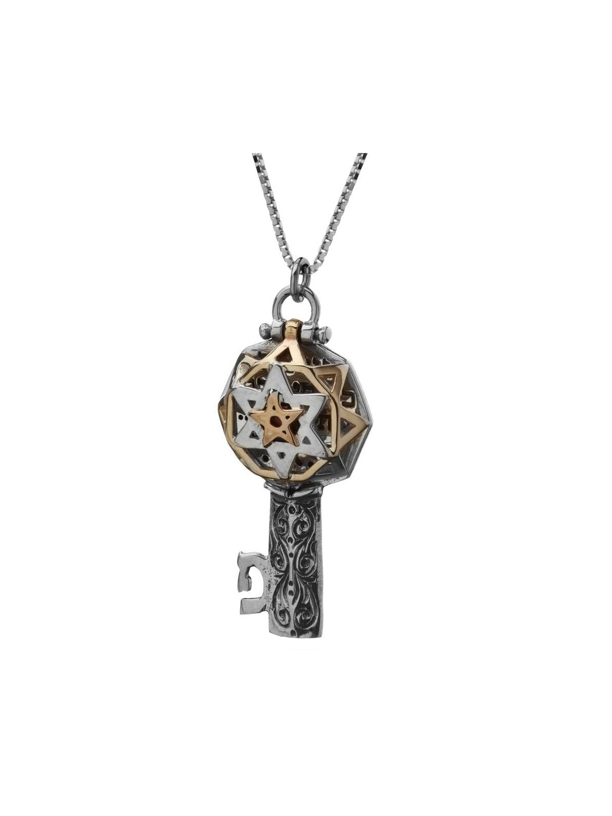 5 Metals Tikkun Chava Key Kabbalah Necklace (Eve's Tikkun)