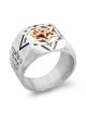 Silver and Gold Five Metals Tikkun Chava Kabbalah Ring - Traveler's Pr