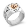 Silver and Gold Five Metals Tikkun Chava Kabbalah Ring - Traveler's Pr