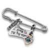 Silver Safety Pin for the Baby - Porat Yosef / Evil Eye Protection