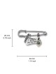 Silver Safety Pin for the Baby - Porat Yosef / Evil Eye Protection