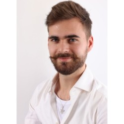 No Other Land: Silver and Gold Star of David Pendant Necklace for Men