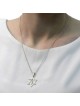 No Other Land: Silver and Gold Star of David Pendant Necklace for Men
