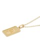 Unisex 14K Gold Hamsa Pendant with Traveler's Prayer