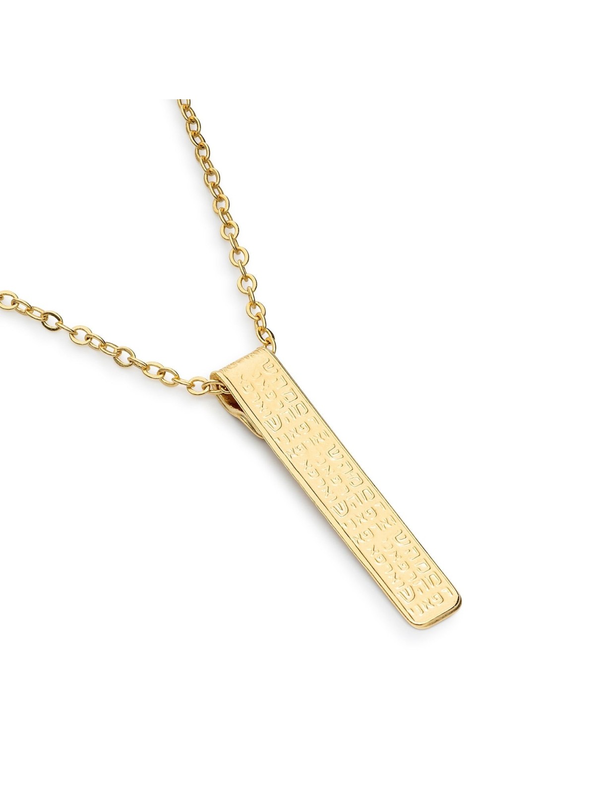 Women's Kabbalah Holy Names Necklace with Healing Prayer - Sterling Si