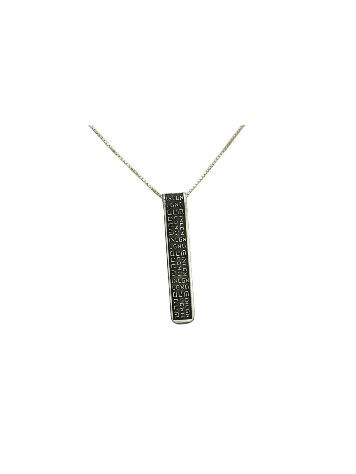 Women's Kabbalah Holy Names Necklace with Healing Prayer - Sterling Si