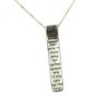 Women's Kabbalah Holy Names Necklace with Healing Prayer - Sterling Si