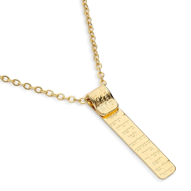 Women's Kabbalah Holy Names Necklace with Healing Prayer - Sterling Si