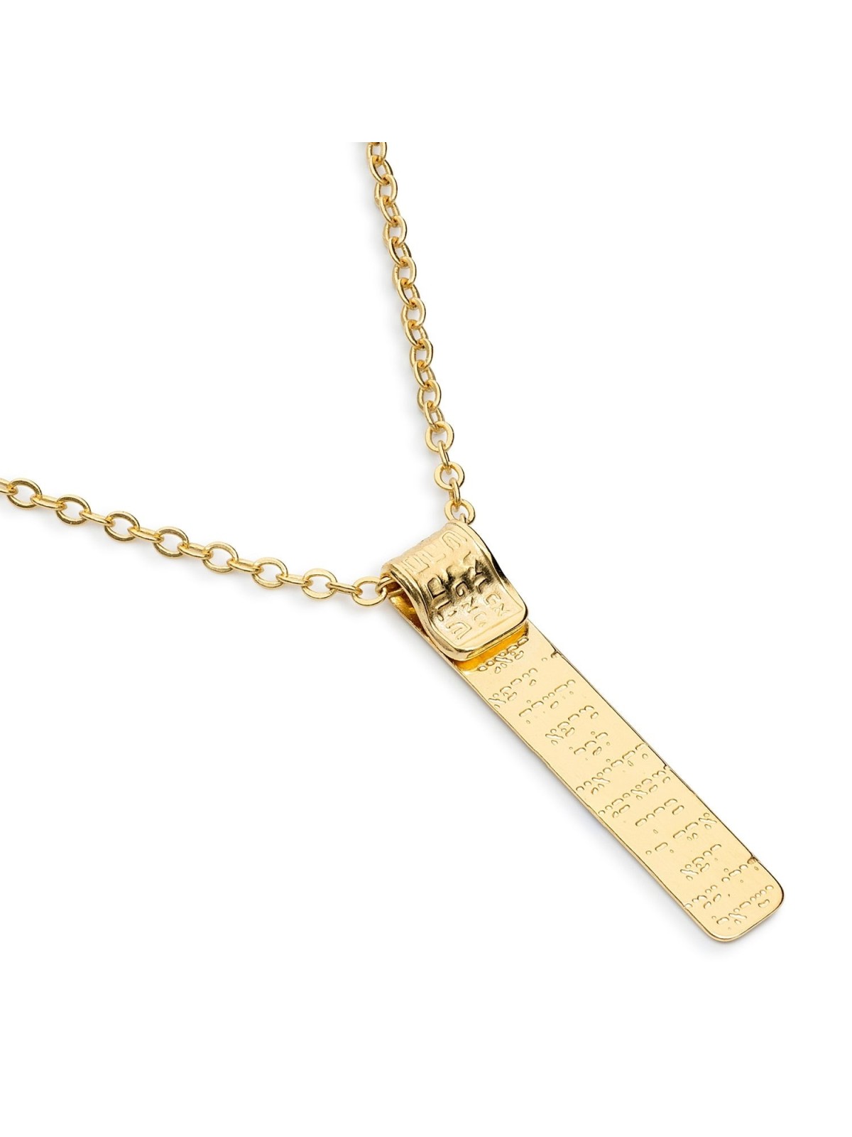 Women's Kabbalah Holy Names Necklace with Healing Prayer - Sterling Si