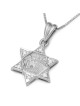 Deluxe 14K Gold and Diamonds Star of David Pendant Necklace with Old J
