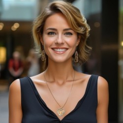 Large 14K Gold Heart-Shaped Tree of Life Pendant Necklace with Diamond