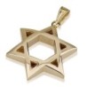 14K Gold Star of David Flex Pendant Necklace