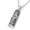 925 Sterling Silver Mezuzah Pendant Necklace - Star of David