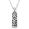 925 Sterling Silver Mezuzah Pendant Necklace - Star of David