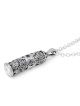 Collier pendentif Mezouza en argent sterling 925 - Étoile de David