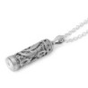 925 Sterling Silver Mezuzah Necklace with Shin