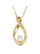 9K Gold Eternity Twist with Pearl - Woman of Valor - Proverbs 31:29