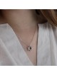Sterling Silver Double Dome Star of David Pendant Necklace