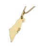 14K Yellow Gold Land of Israel Pendant Necklace