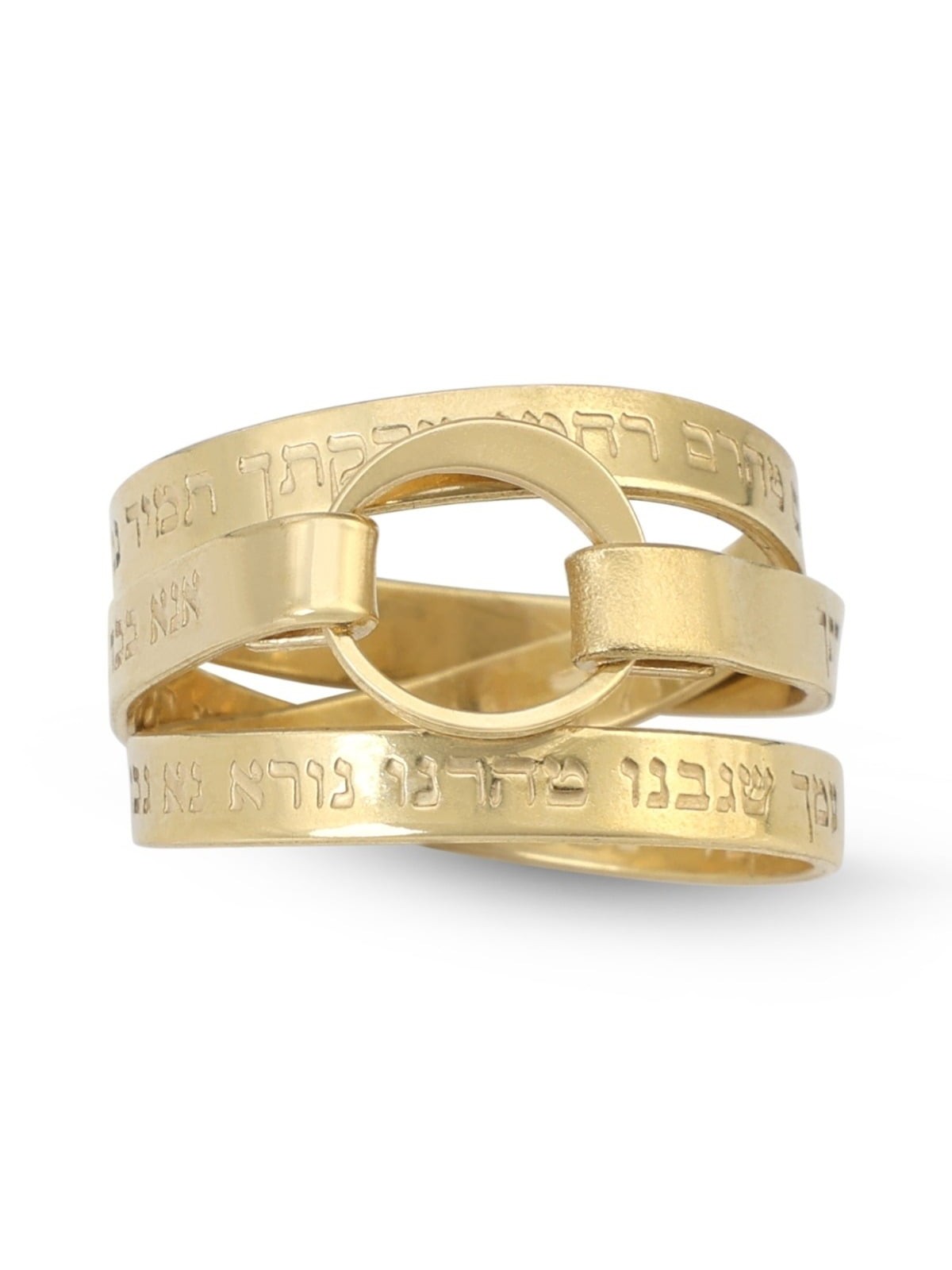 Luxurious 18K Gold-Plated Ana BeKoach Wrap Ring