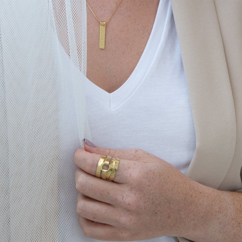 Luxurious 18K Gold-Plated Ana BeKoach Wrap Ring