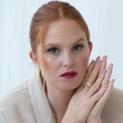 Luxurious 18K Gold-Plated Ana BeKoach Wrap Ring