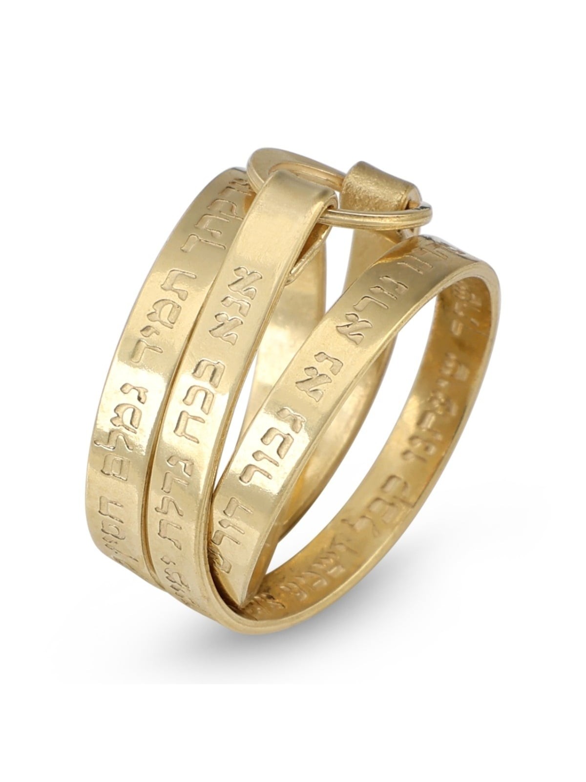 Luxurious 18K Gold-Plated Ana BeKoach Wrap Ring