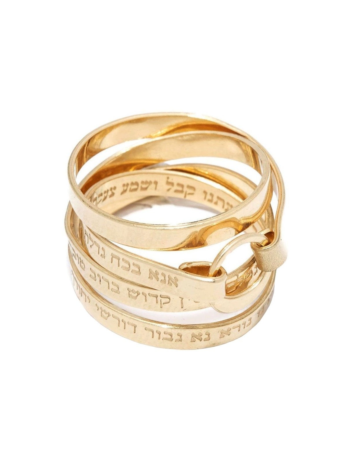 Luxurious 18K Gold-Plated Ana BeKoach Wrap Ring