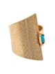 18K Gold-Plated and Turquoise Stone Adjustable Ring - Traveler's Psalm