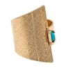 18K Gold-Plated and Turquoise Stone Adjustable Ring - Traveler's Psalm