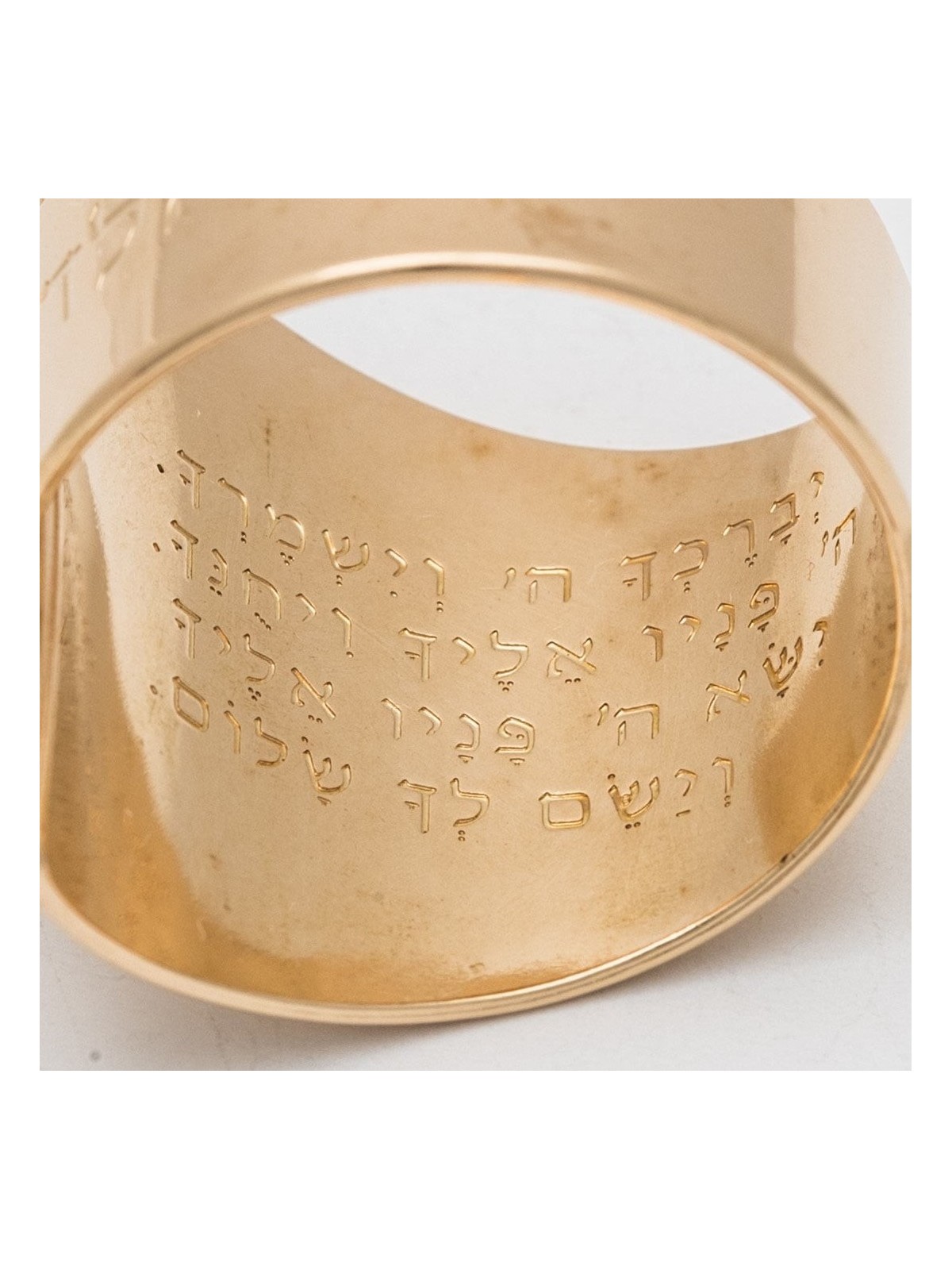 18K Gold-Plated and Turquoise Stone Adjustable Ring - Traveler's Psalm