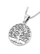 Sterling Silver Women's Ornate Tree of Life Necklace