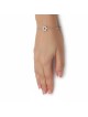 925 Sterling Silver Star of David Bracelet with Zircon Stones