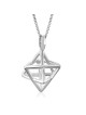 Sterling Silver Star of David Merkaba Kabbalah Necklace